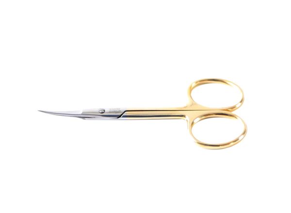 Ножницы Silver Star д/кожи узк.длин.зол.HCC6HG