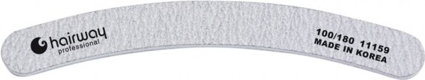 Пилка Hairway бумеранг, зебра 100/180 (11027) 11159