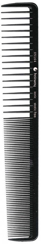 Расческа Hairway 05164 Static Free расческа комбинированная (19.4см, ионная, черный)