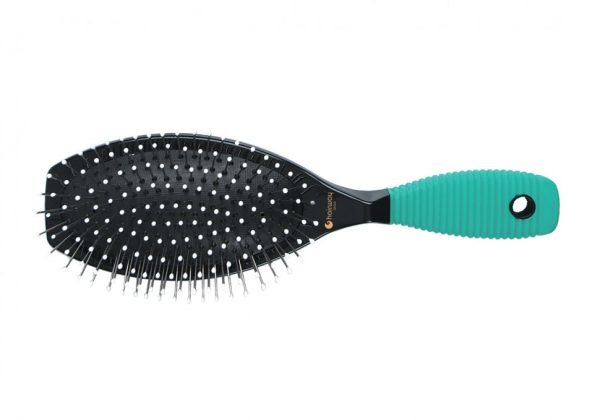 Щетка Hairway Rainbow массажная 11-ти рядная с пластиковой основой металлический штифт 08066