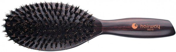 Щетка Hairway Venge 9-рядов деревянная с натуральной щетиной, круглая большая 08210