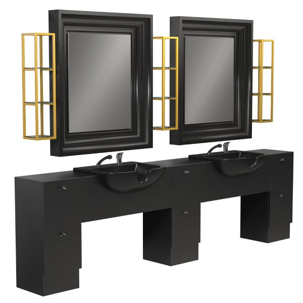 Зеркало парикмахерское BACKINBLACK 2P