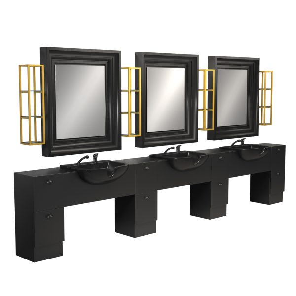 Зеркало парикмахерское BACKINBLACK 3P