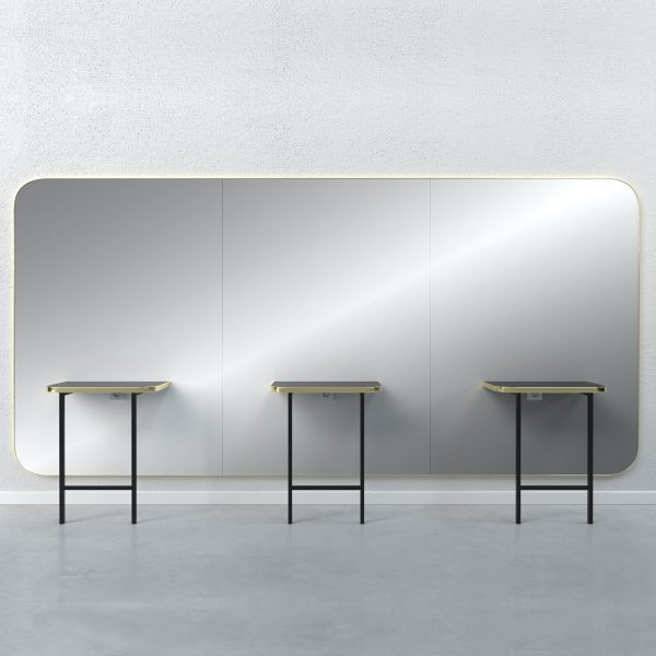 Зеркало парикмахерское MADISON GOLD INFINITE 3P